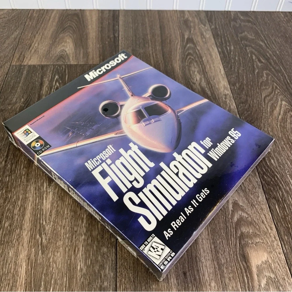 Microsoft FLIGHT SIMULATOR 6.0 for Windows 95 PC + Flight Simulator Inside Moves